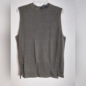 Alphalete Men's Premium Stepped Hem Tank - ESPRESSO Size LARGE